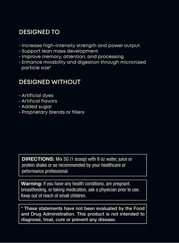 Micronized Creatine